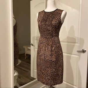 Timeless leopard pattern mini dress